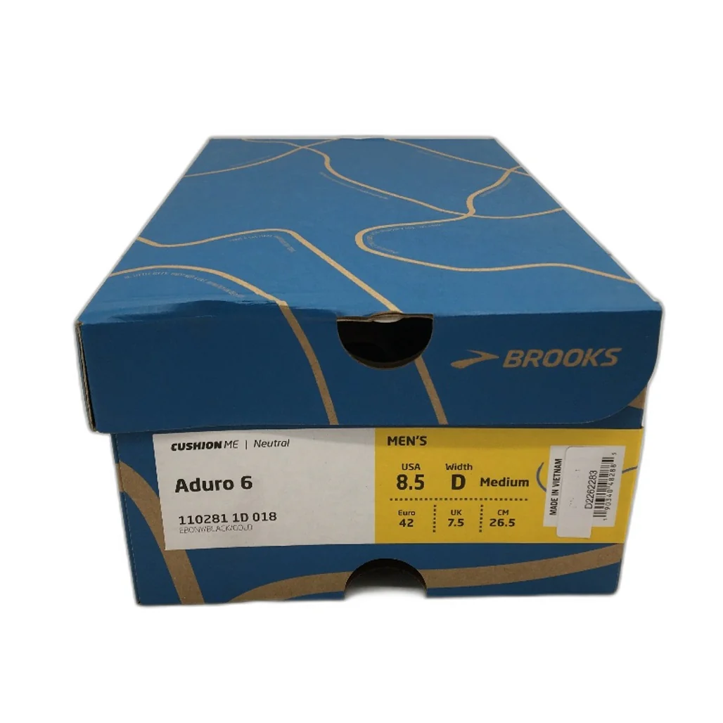 Brooks Aduro 6 Charcoal Grey & Gold Running Sneaker Shoes Mens US 8.5D EU42 NEW - Image 7