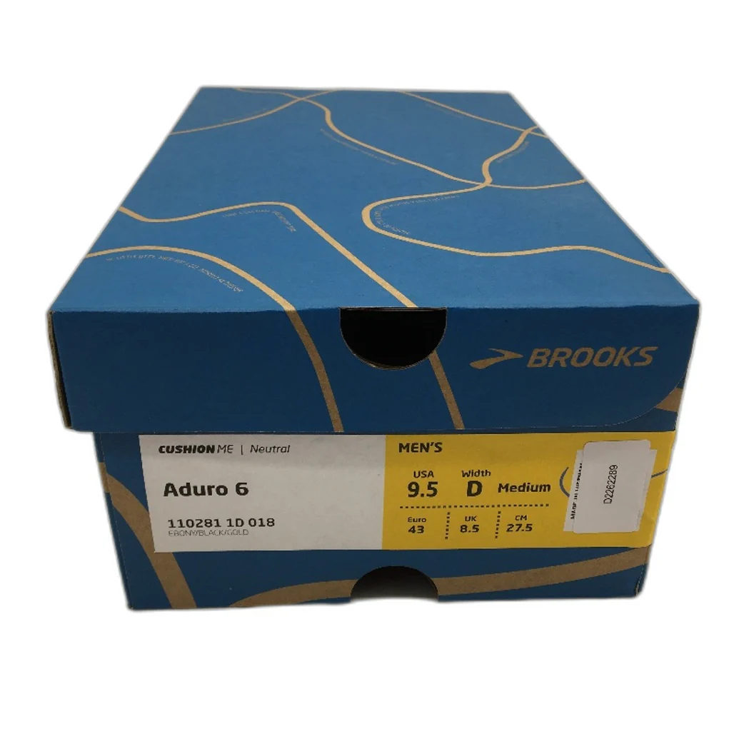 Brooks Aduro 6 Charcoal Grey & Gold Running Sneaker Shoes Mens US 9.5D EU 43 NEW - Image 7