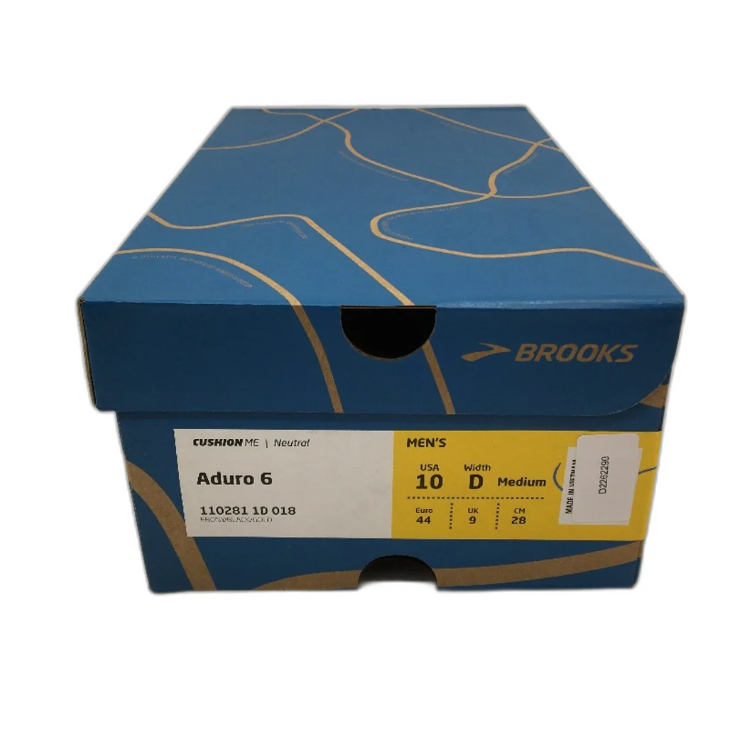 Brooks Aduro 6 Charcoal Grey & Gold Running Sneaker Shoes Mens US 10D EU 44 NEW - Image 7