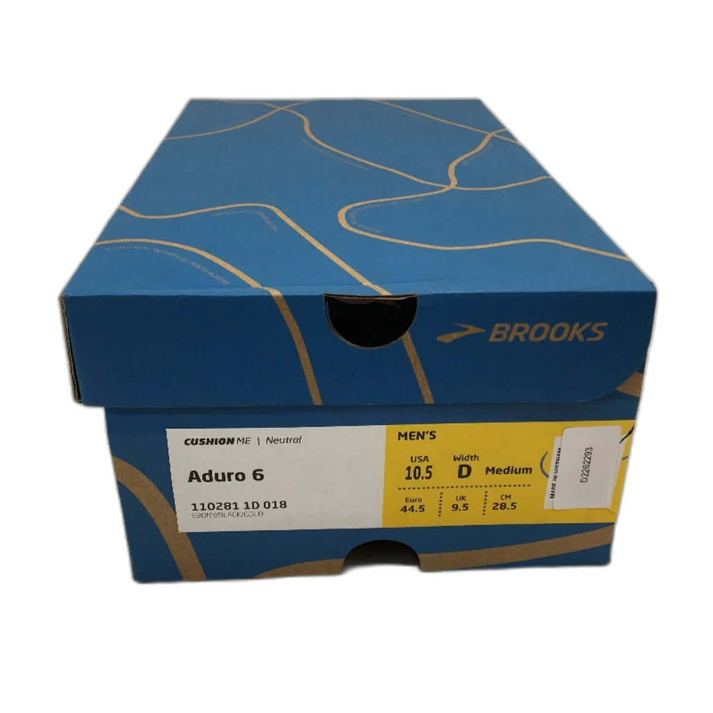 Brooks Aduro 6 Charcoal Grey &Gold Running Sneaker Shoes Mens US10.5D EU44.5 NEW - Image 7