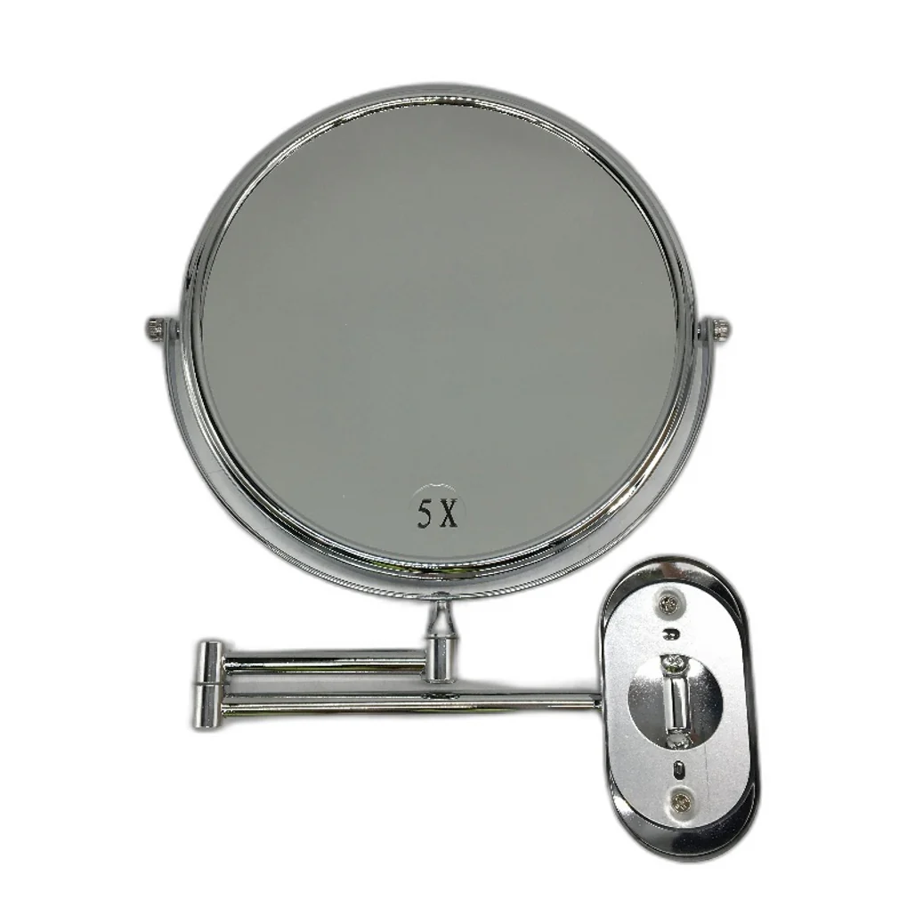 Wall Mounted 22cm Makeup Mirror Double Sided 1x And 5x Magnification NEW