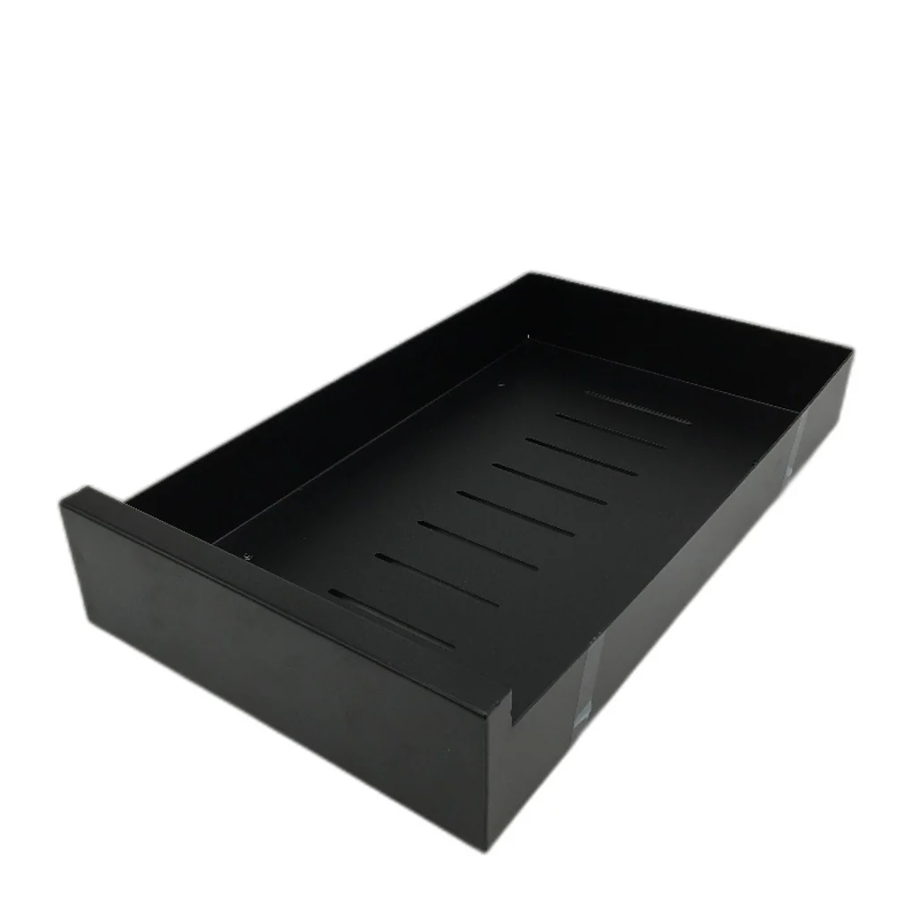 Pull Out Drawer Slide Out Shelf Cabinet Pantry Organiser Black NEW