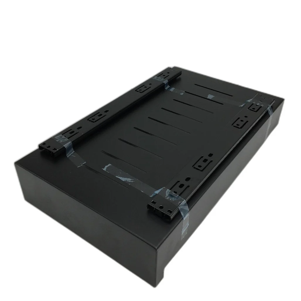 Pull Out Drawer Slide Out Shelf Cabinet Pantry Organiser Black NEW - Image 2
