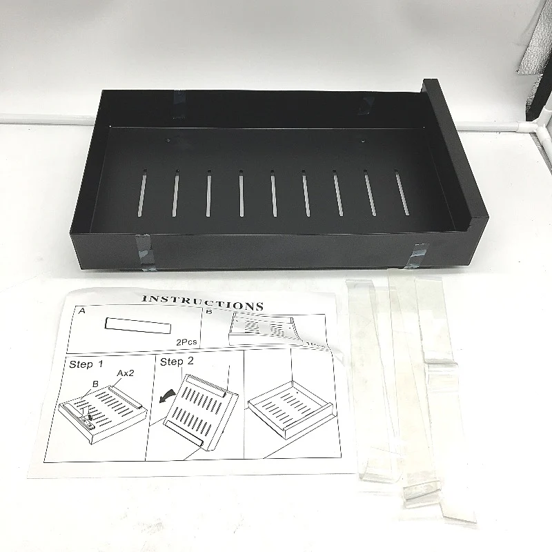 Pull Out Drawer Slide Out Shelf Cabinet Pantry Organiser Black NEW - Image 4