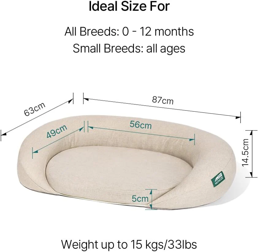 Mongze Airnet Pet Bed Washable Orthopedic Ergonomic Support For All Breeds NEW - Image 3