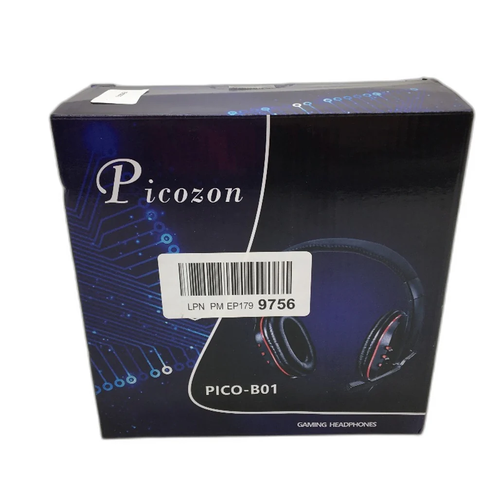 Picozon 3.5mm Wired Over Ear Lightweight Gaming Headset in Black NEW - Image 3
