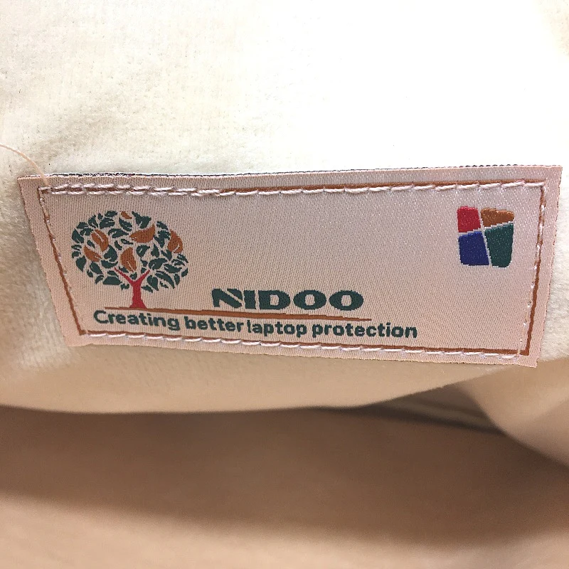 NIDOO 16 Inch Laptop Sleeve Fleece Lined Red Pouch with Pocket 25x35cm NEW - Image 4
