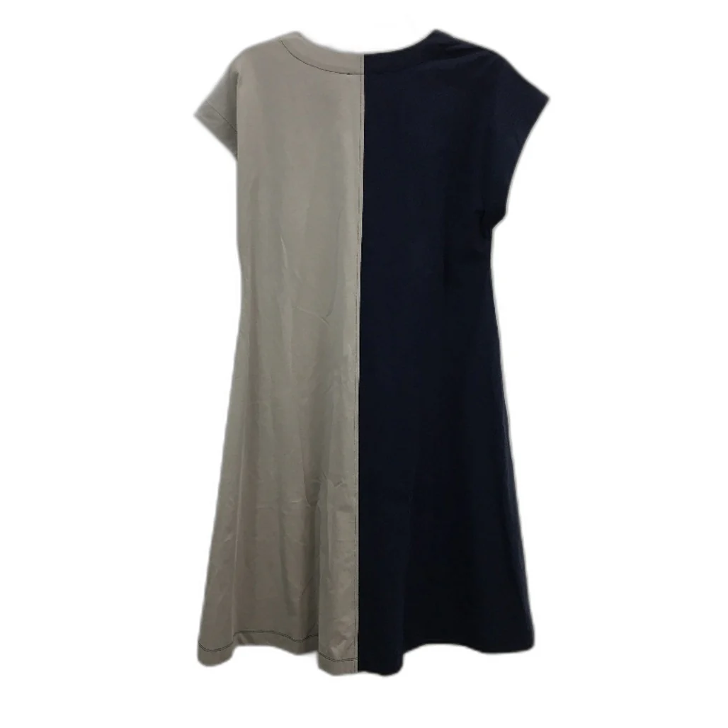 Regatta Myer Navy & Latte Jersey Stretch Dress With Pockets Ladies Size 10 NEW - Image 2