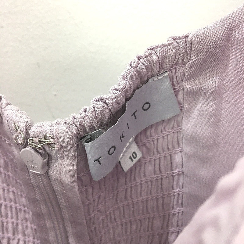 Tokito Myer Lilac Purple Longline Short Sleeve A-Line Dress Ladies Size 10 NEW - Image 4