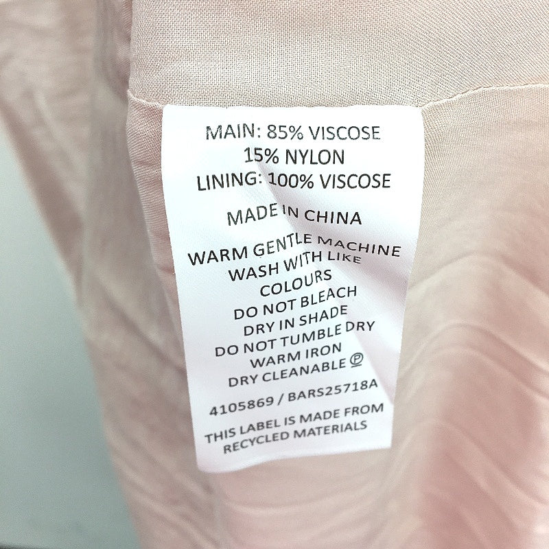 Basque Myer Blush Pink Fully Lined Short Sleeve A-Line Dress Ladies Size 10 NEW - Image 4