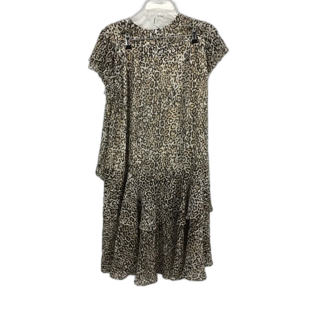 Tokito Myer Animal Print Ruffle Skirt & Top Matching Set Ladies Size 8 NEW - Image 2