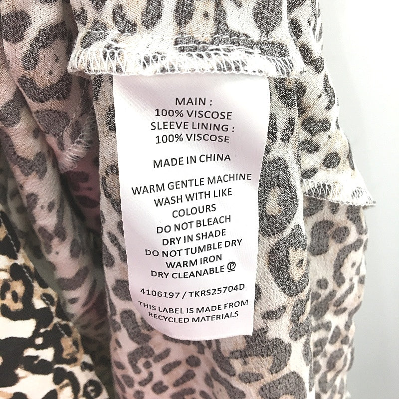 Tokito Myer Animal Print Short Sleeve A-Line Long Summer Dress Ladies Sze 10 NEW - Image 4