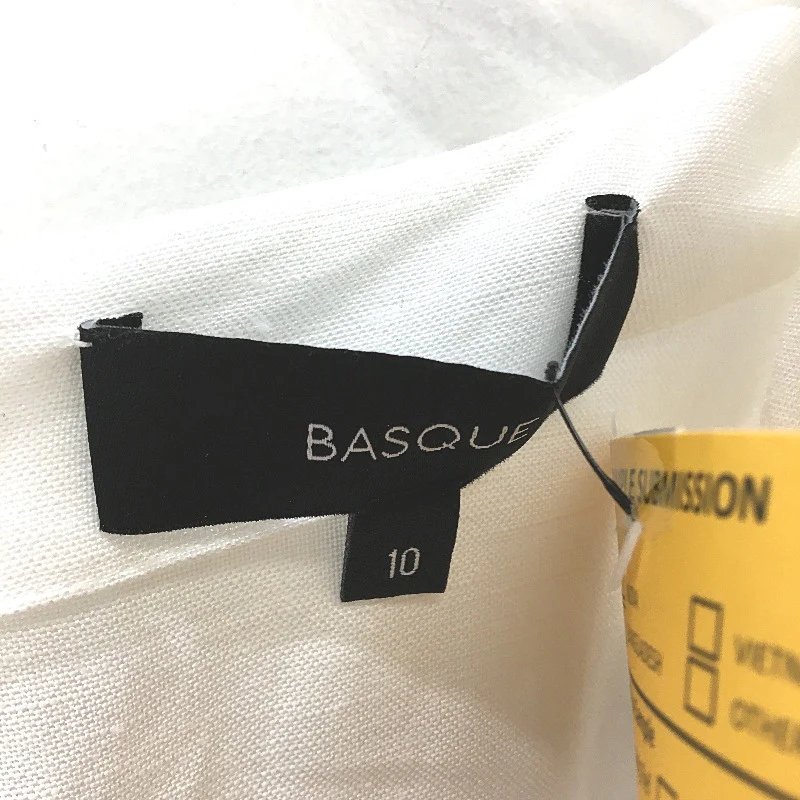 Basque Linen Blend Ivory Lightweight Summer Dress With Pockets Ladies Size 10 NEW - Image 4