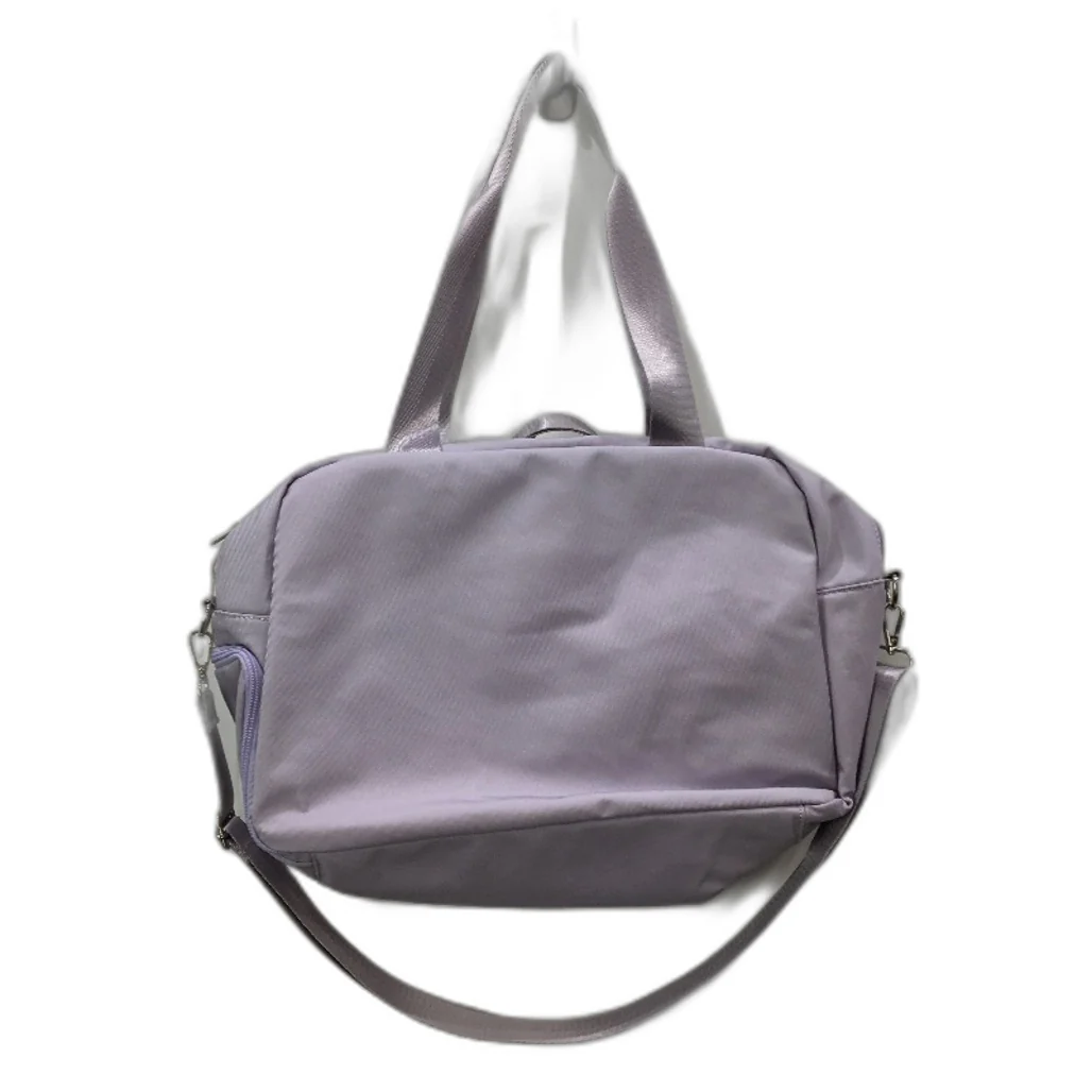 Lilac Purple Multi Zip Softshell Travel Laptop Bag Removable Shoulder Strap NEW - Image 2