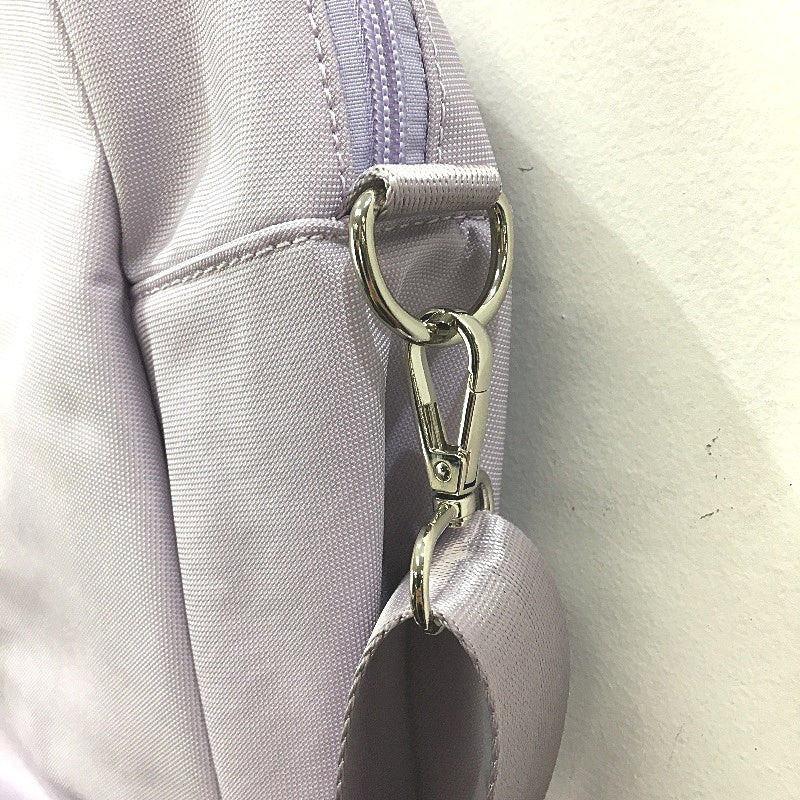 Lilac Purple Multi Zip Softshell Travel Laptop Bag Removable Shoulder Strap NEW - Image 3