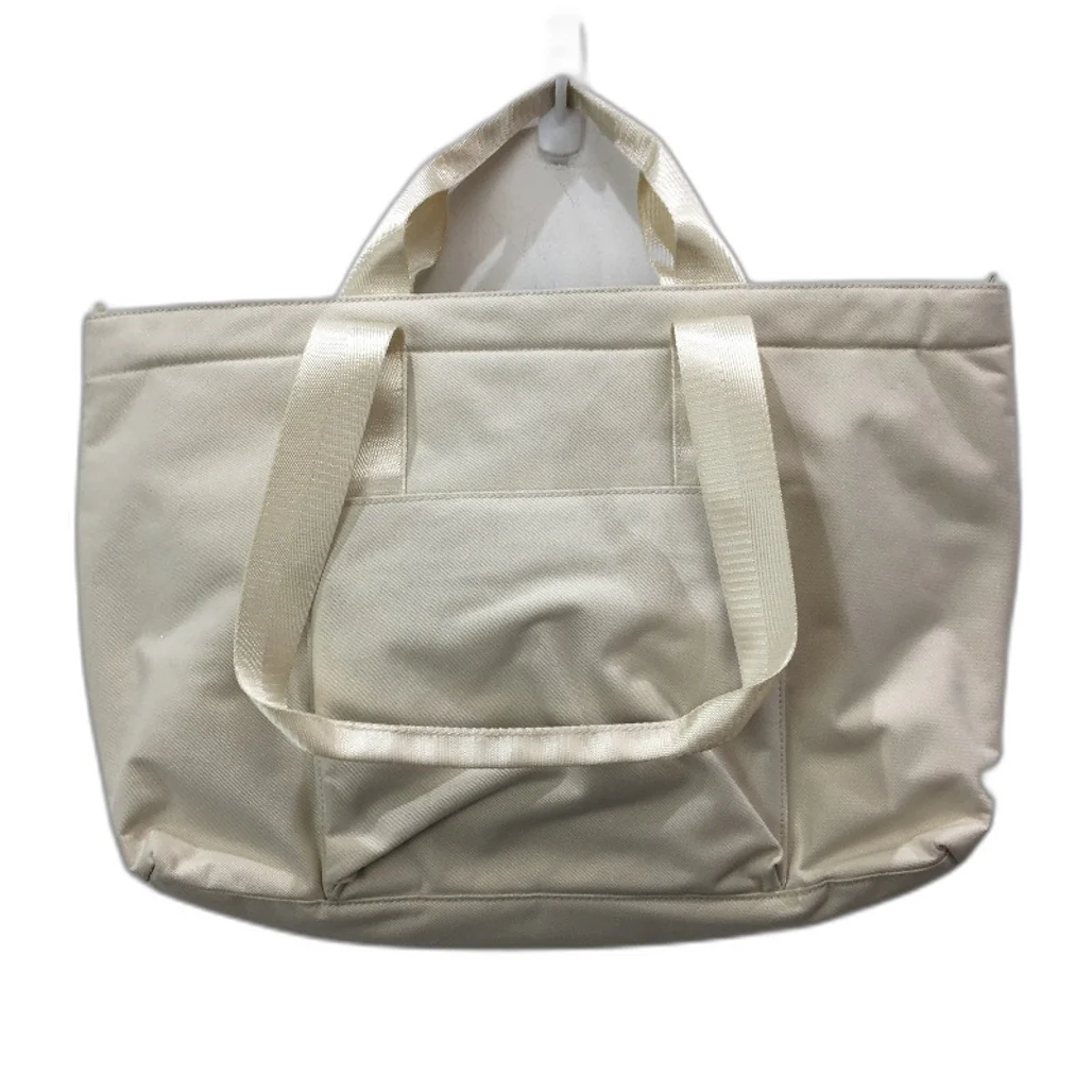 Everday Oversized Zip Up Cream Tote With Internal Seperator & Front Pocket NEW - Image 2