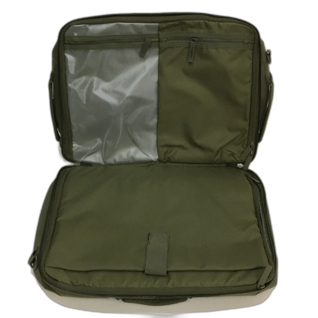 Olive Green Multi Zip Softshell Work Travel Laptop & Luggage Bag NEW - Image 4