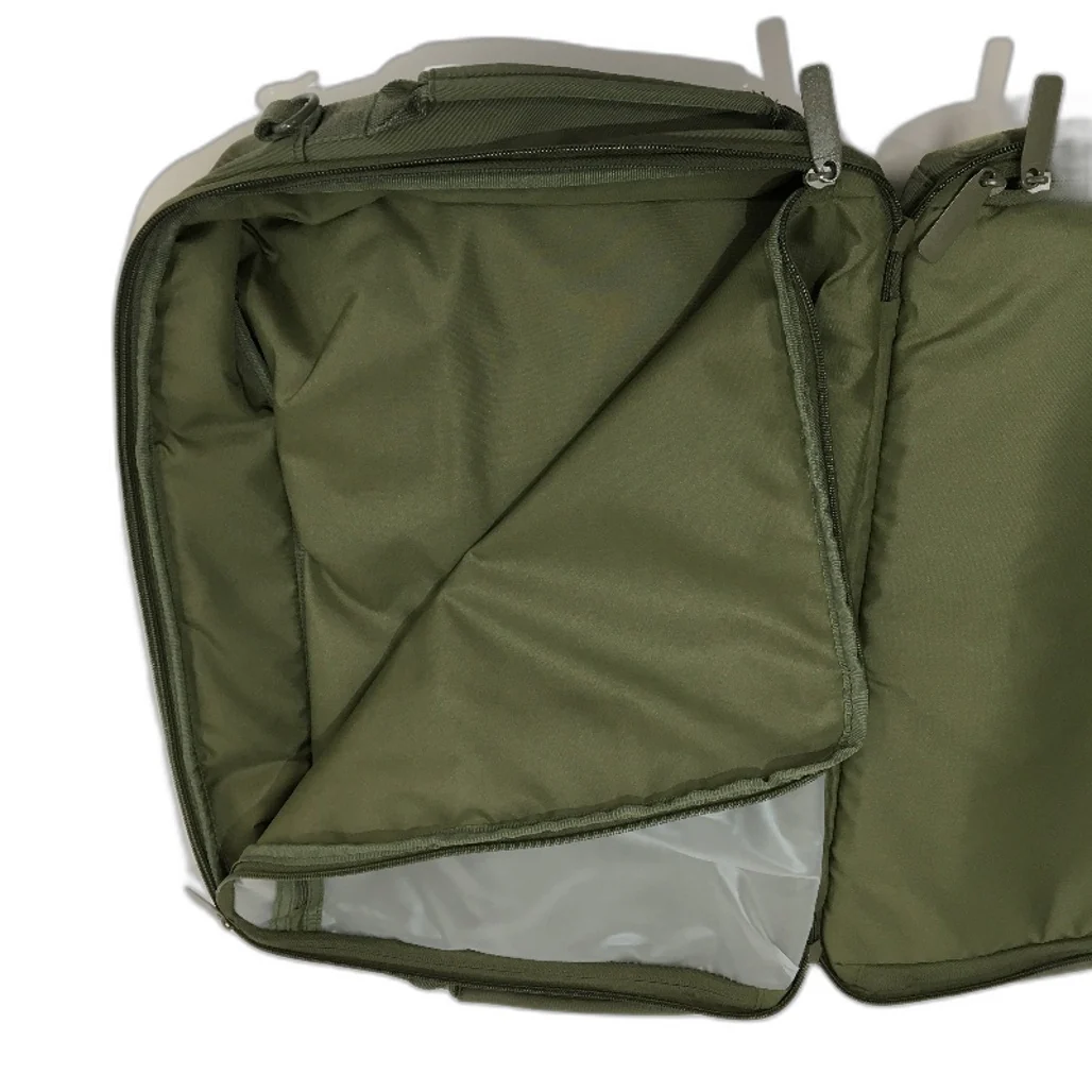 Olive Green Multi Zip Softshell Work Travel Laptop & Luggage Bag NEW - Image 5
