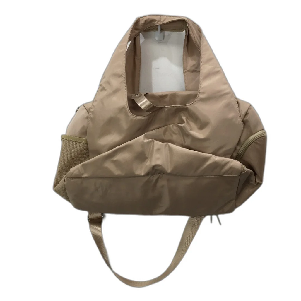 Easy Store Golden Silky Duffle Style Large Travel Bag With Shoulder Strap NEW - Image 2