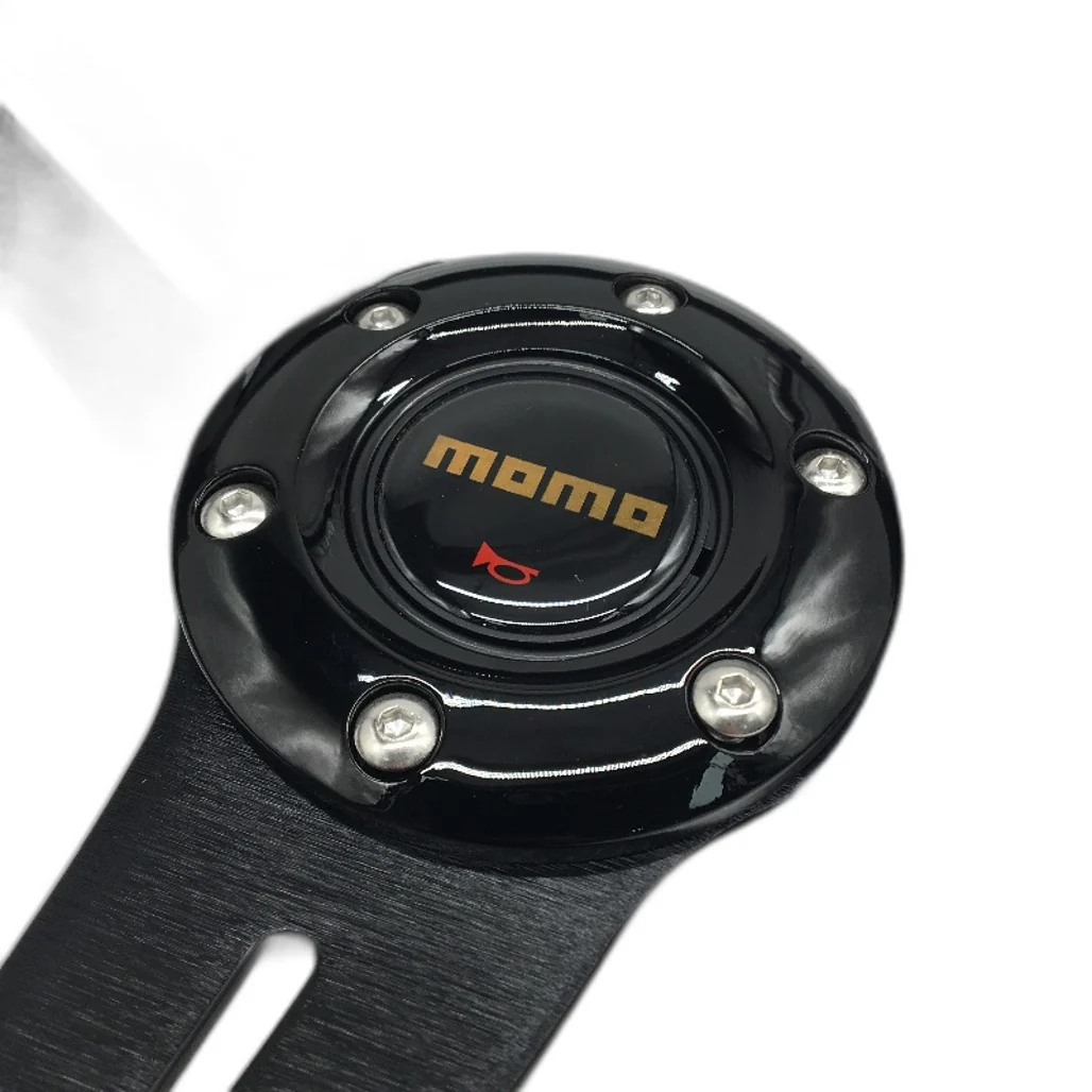 Momo Universal Racing Car Sport Steering Wheel 35CM Deep Dish Black NEW - Image 4
