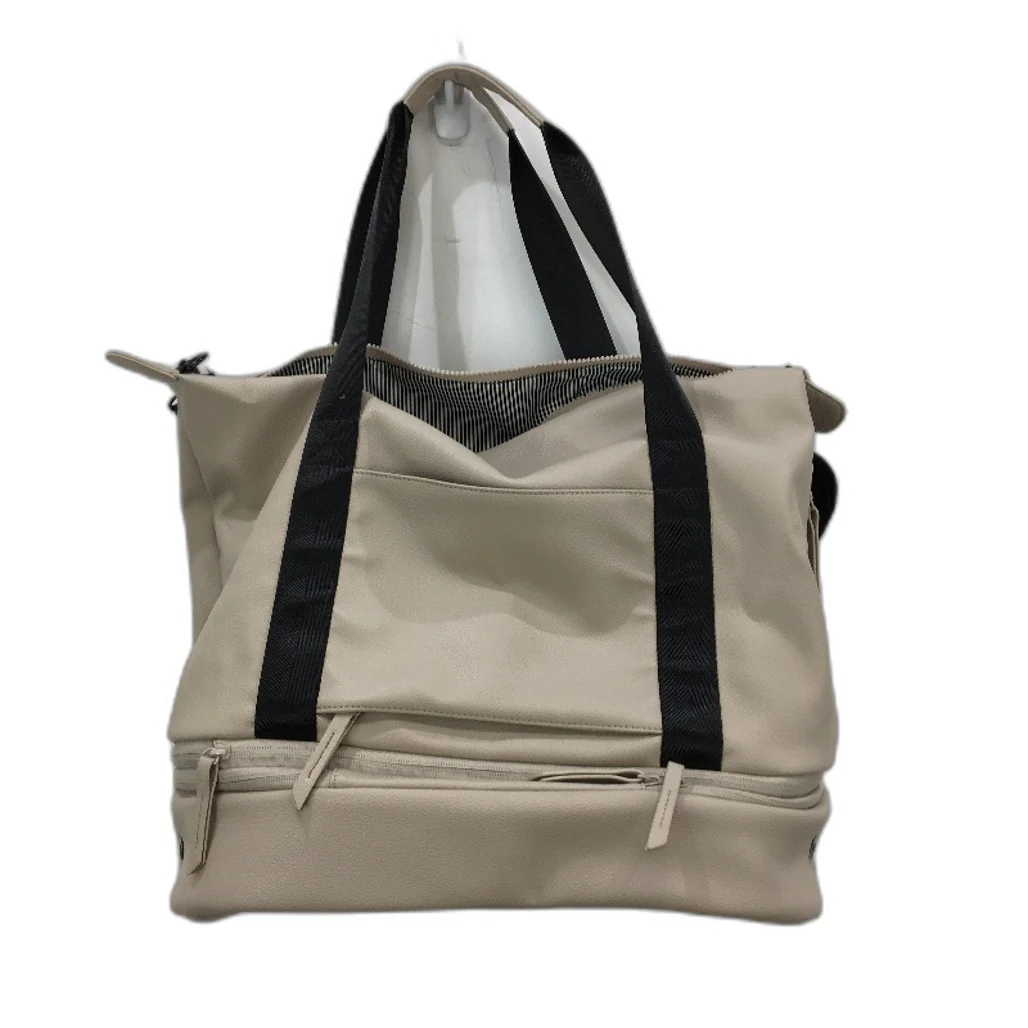 Large Capacity Expandable Baby Diaper Tote Mummy Bag With Straps Tan NEW
