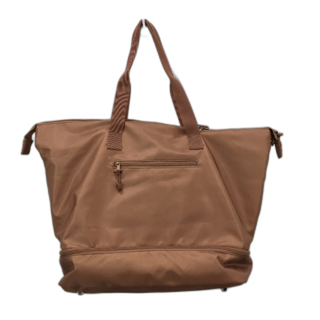 Large Capacity Lightweight Baby Diaper Tote Mummy Bag With Straps Brown NEW - Image 2