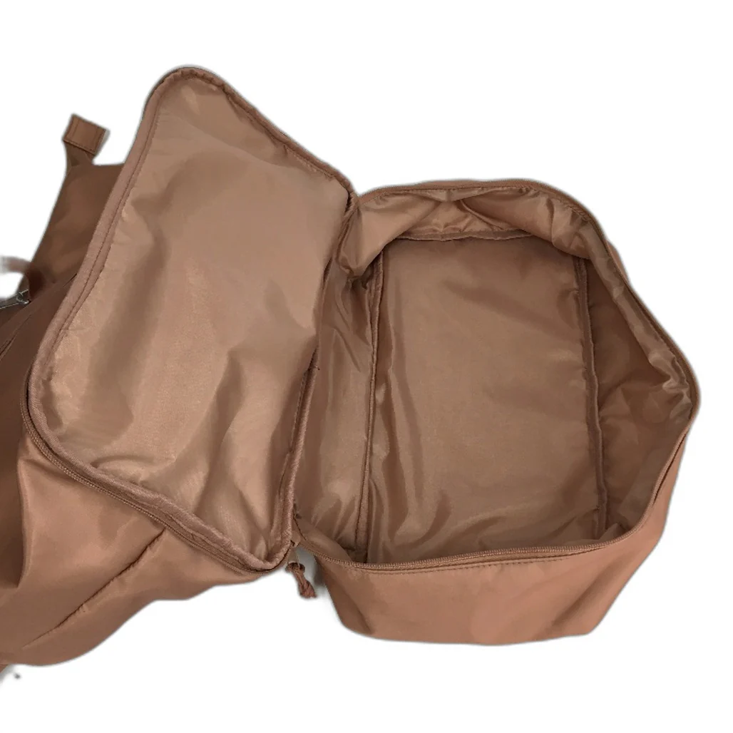 Large Capacity Lightweight Baby Diaper Tote Mummy Bag With Straps Brown NEW - Image 5