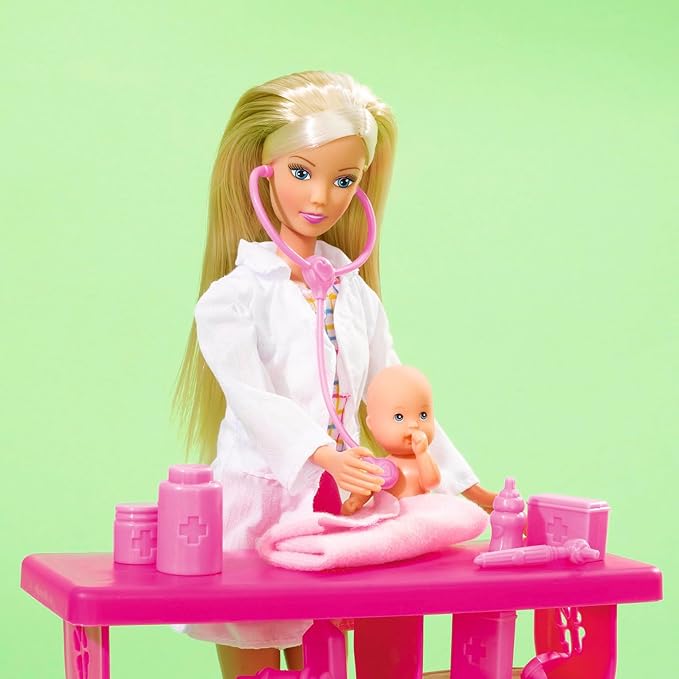 Steffi Love Baby Doctor Clinic Dolls & Accessories Playset Role Play Age 3+ NEW - Image 2