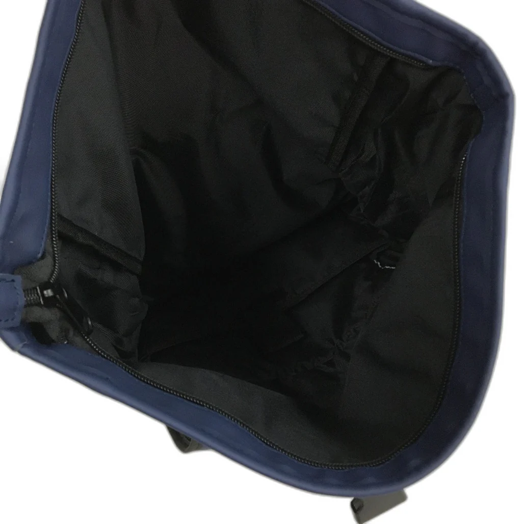 PU Roll Up Fold Over Flap & Buckle Backpack Padded With Bottle Holder Green NEW - Image 5