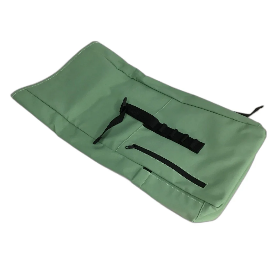 PU Roll Up Fold Over Flap & Buckle Backpack Padded With Bottle Holder Navy NEW - Image 4