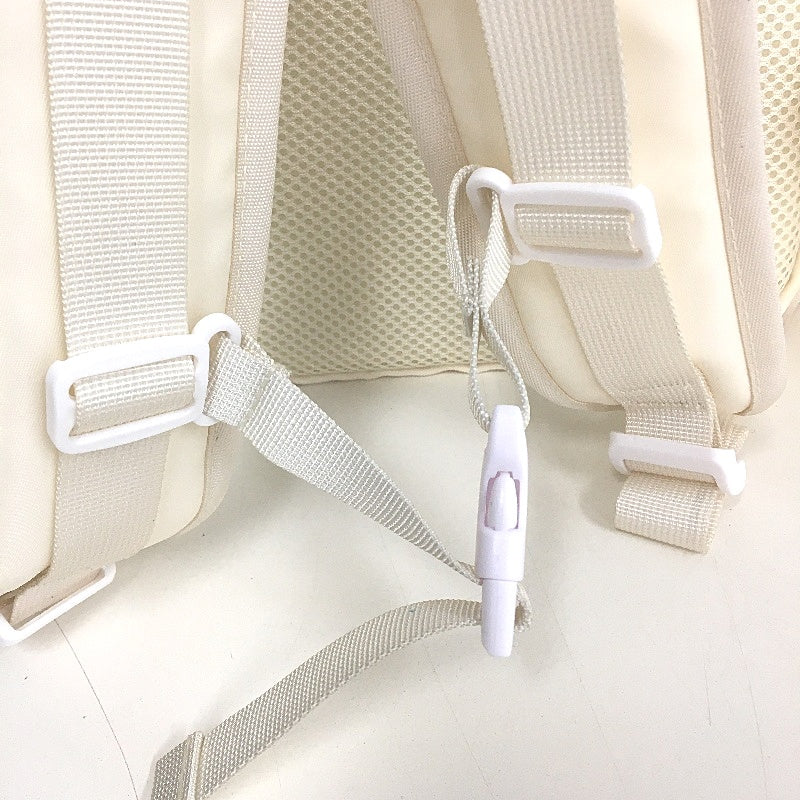 Expandable Travel Backpack Fully Openable Carry On Luggage Bag Cream NEW - Image 3