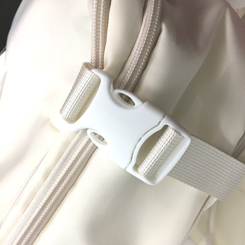 Expandable Travel Backpack Fully Openable Carry On Luggage Bag Cream NEW - Image 5