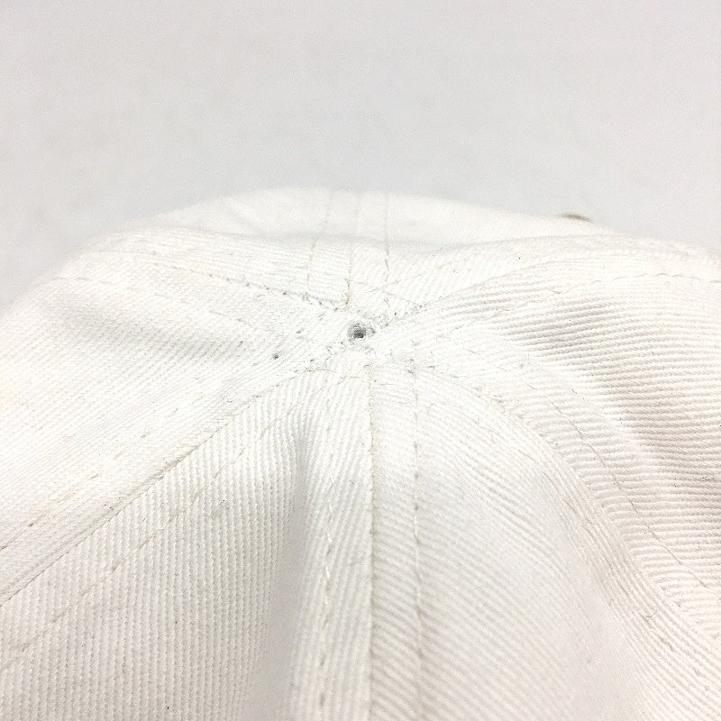Spencer Project International Vintage Cotton Cap Unisex One Size White & Tan NEW - Image 3