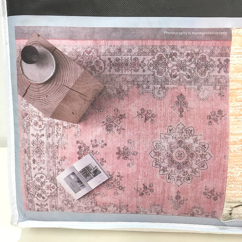 Kirkton House Peach Vintage Machine Washable Foldable Rug 1.8 x 2.7m NEW - Image 3