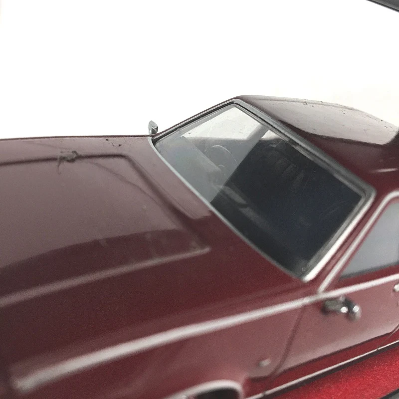 COLLECTABLE Top Gear Miniature Red Sedan Metal Die Cast Car In Plastic Frame - Image 5
