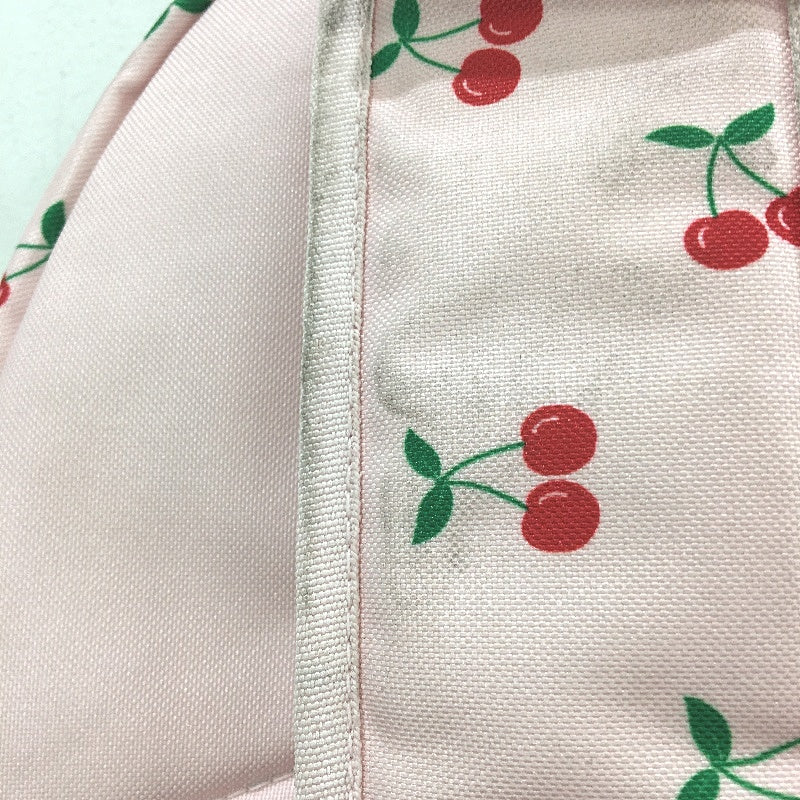 Travelway Pink & Red Cherrys Multi Compartment Youth School Backpack NEW - Image 3