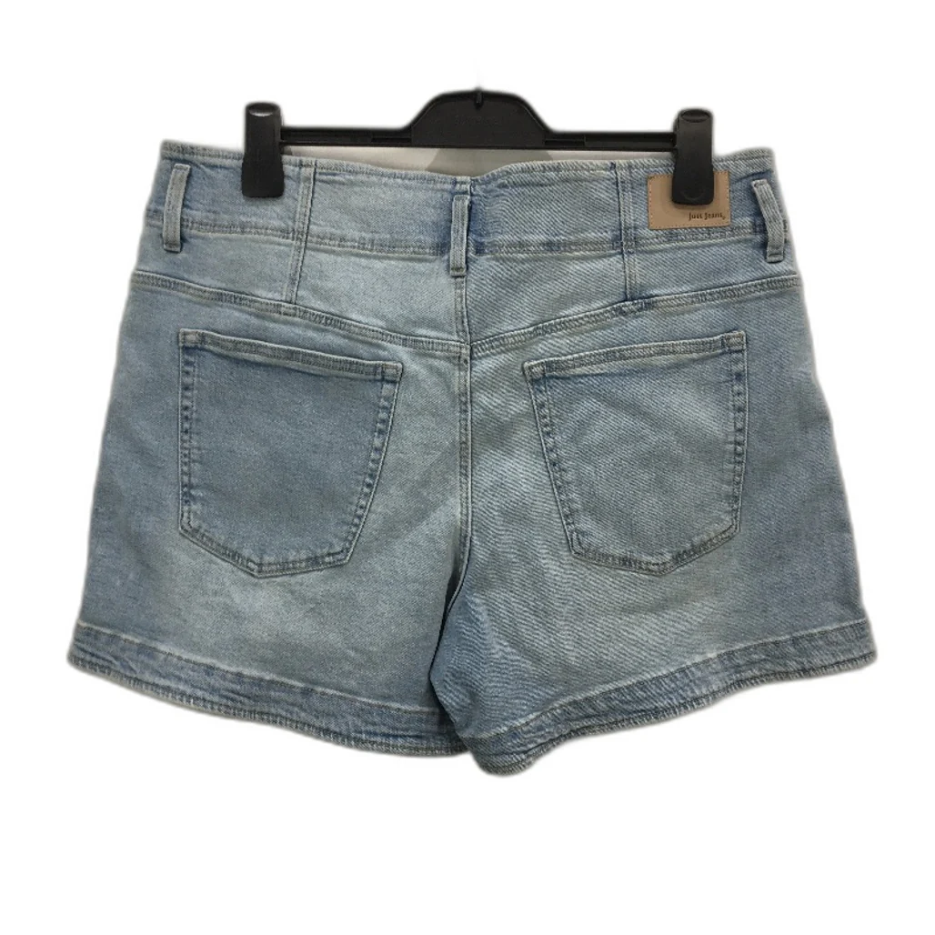 Just Jeans Mid Blue Double Button Vintage Look Denim Shorts Ladies Size 16 NEW - Image 2