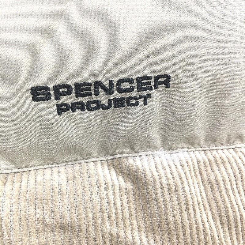 Spencer Project Corduroy Cream Panel Cord Puffer Jacket Mens Size Large NEW - Image 3