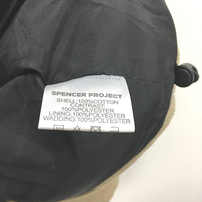 Spencer Project Corduroy Cream Panel Cord Puffer Jacket Mens Size Large NEW - Image 6