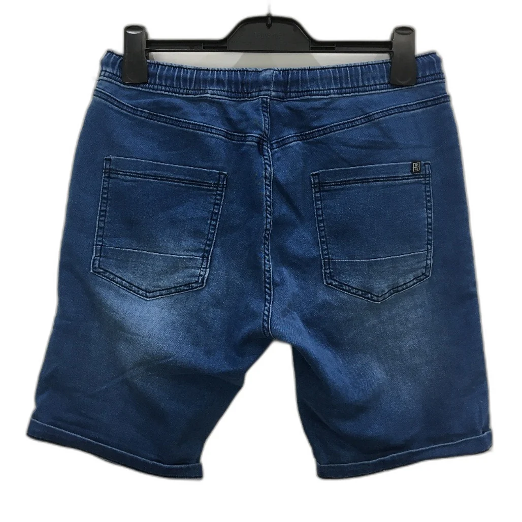 Jay Jays Flex-It Jerry Pintuck Mid Wash Blue Denim Shorts Mens Size 32 NEW - Image 2