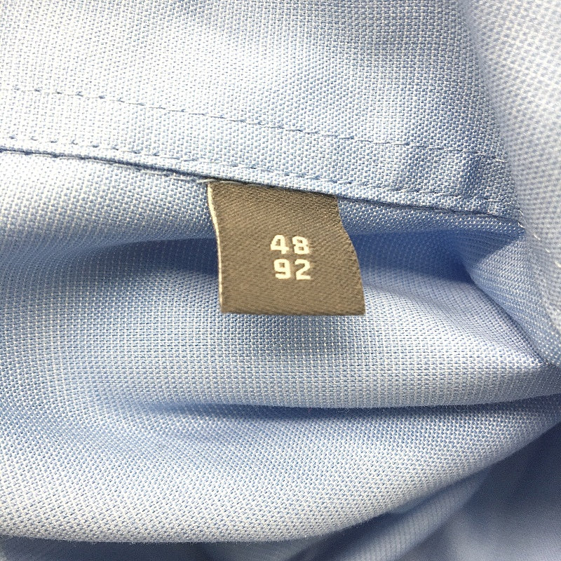Van Heusen Blue Easy Care Classic Fit Long Sleeve Cotton Blend Shirt Mens 48 92 - Image 4