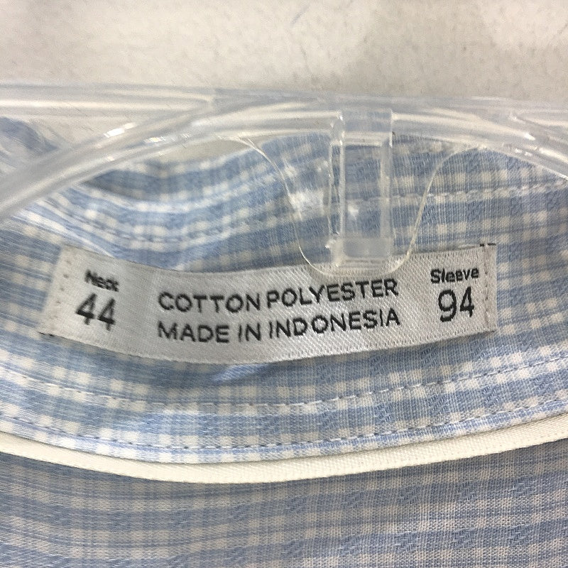 Van Heusen Blue Easy Care Relaxed Fit Long Sleeve Cotton Blend Shirt Mens 44 94 - Image 4