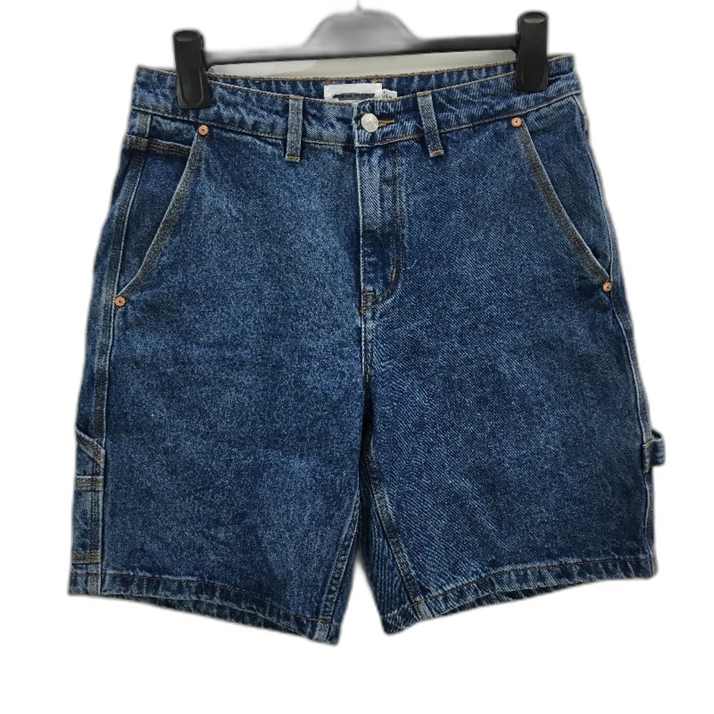 Spencer Project 100% Cotton  Blue Denim Builder Style Shorts Mens Size 30 NEW