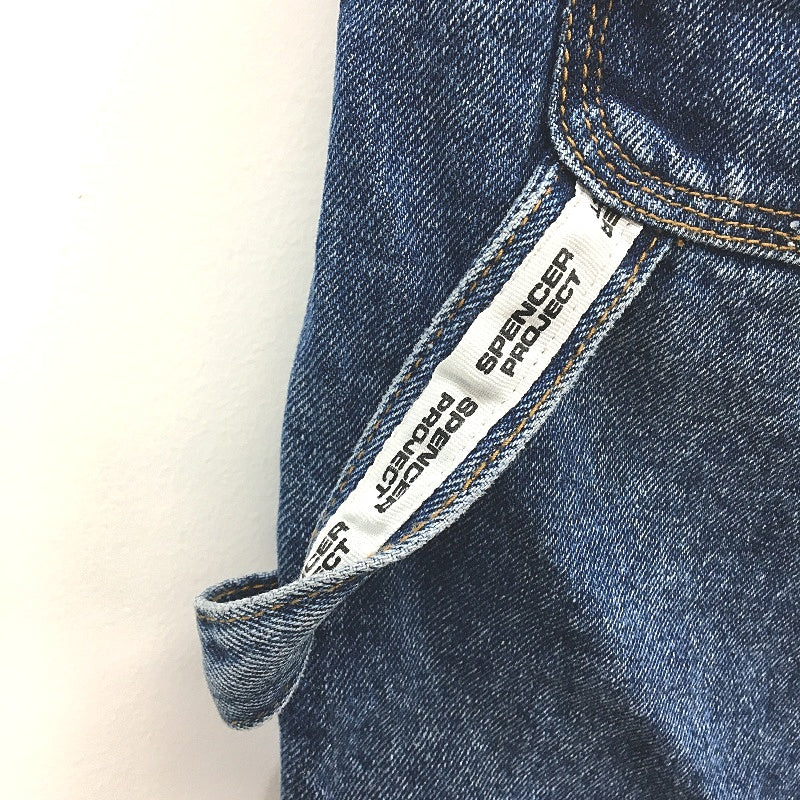 Spencer Project 100% Cotton  Blue Denim Builder Style Shorts Mens Size 30 NEW - Image 3