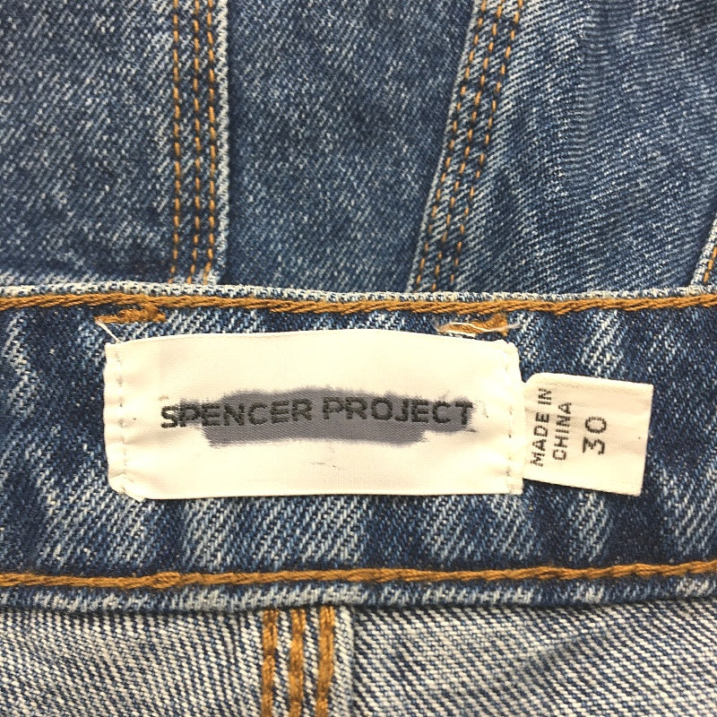Spencer Project 100% Cotton  Blue Denim Builder Style Shorts Mens Size 30 NEW - Image 4