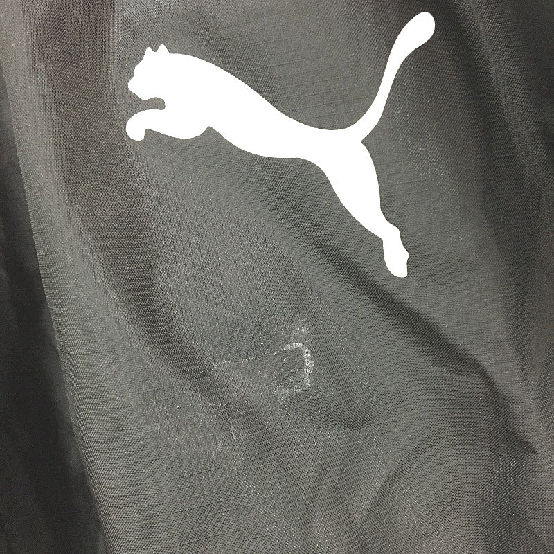 Puma Black Classic Wind Breaker Hidden Hood In Coallr Jacket Mens Size Small - Image 4