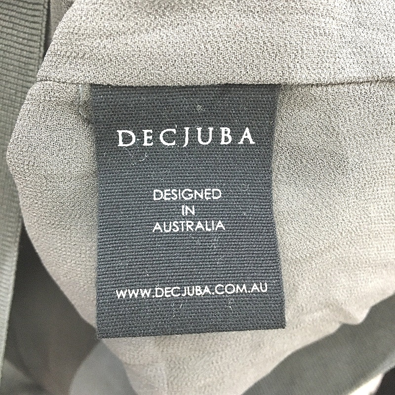 Decjuba Soft Sheer Dark Grey Animal Print Short Lightweight Jacket Ladies Size S - Image 4