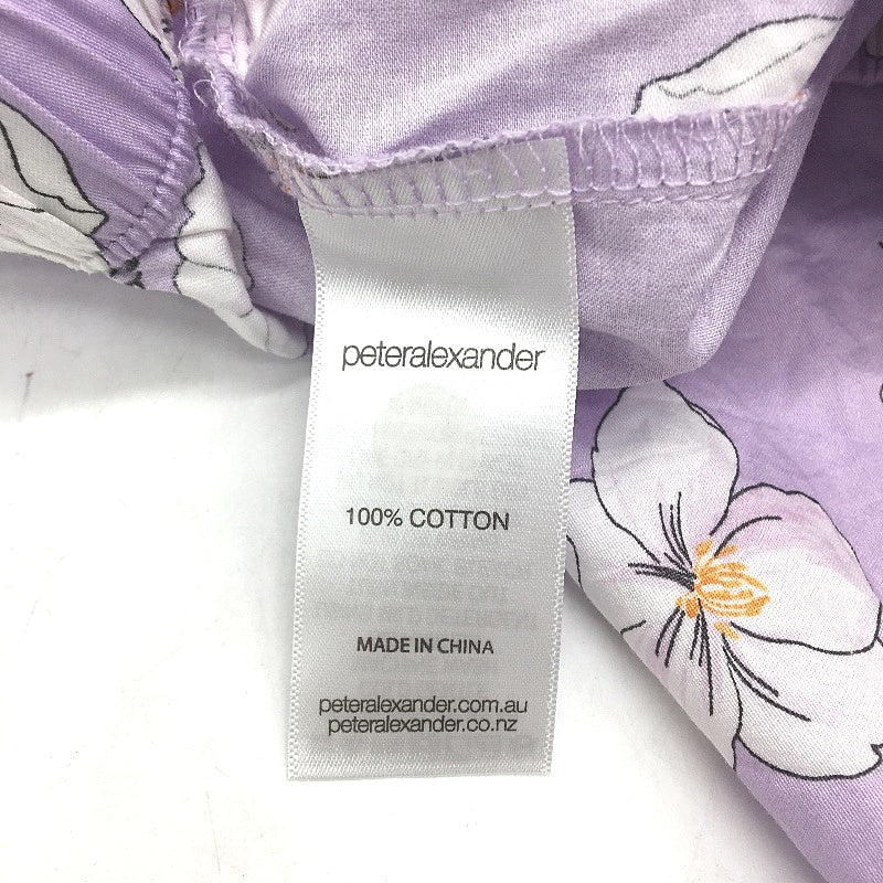 Peter Alexander Lilac Purple & White Flowers Cotton Sleep Shorts Ladies Size S - Image 4