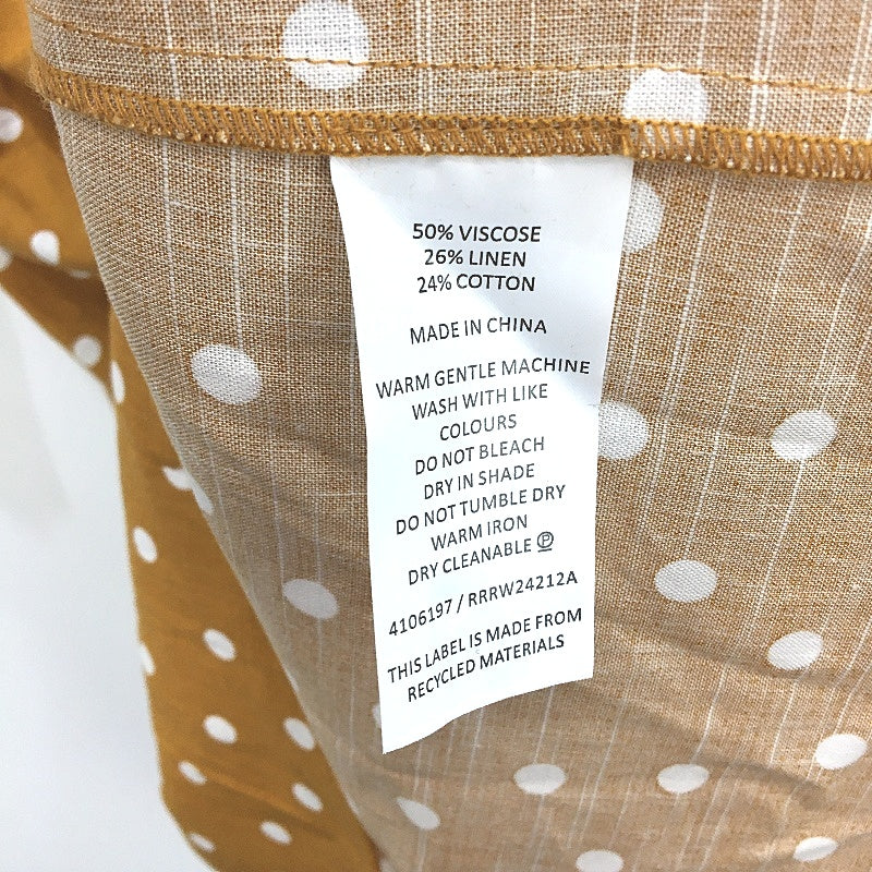 Regatta Linen Blend Mustard Roll Up Sleeve Summer Tunic Top Ladies Size 10 NEW - Image 6