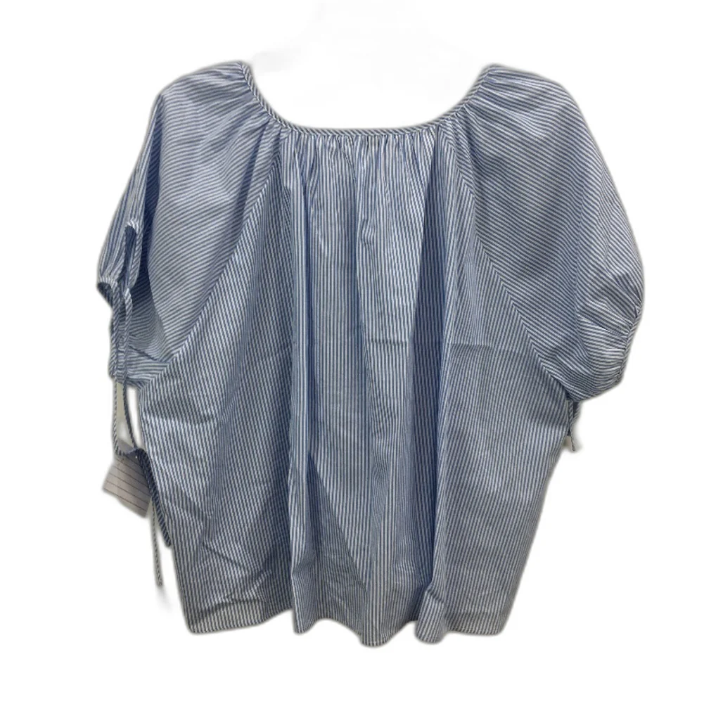 Chloe & Lola Blue & White Stripe 100% Cotton Oversized Sleep Top Ladies Sz S NEW - Image 2